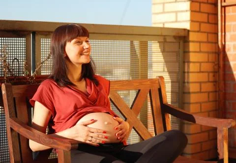 Waiting for a first child Stock Photos