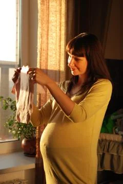 Waiting for a first child Stock Photos