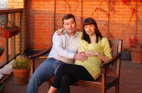Waiting for a first child Stock Photos