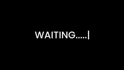 Waiting font style typewriter animation isolated on black background Stock Footage 321608091