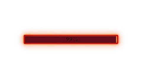 Waiting glowing loading bar 3 스톡 일러스트