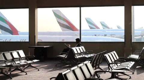 The waiting hall Stock Footage 58801312