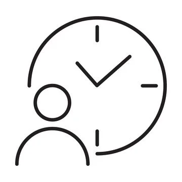 Waiting icon vector for graphic design, logo, website, social media, mobile a Stock Illustration