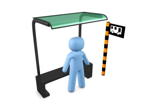 Waiting Stock Illustration