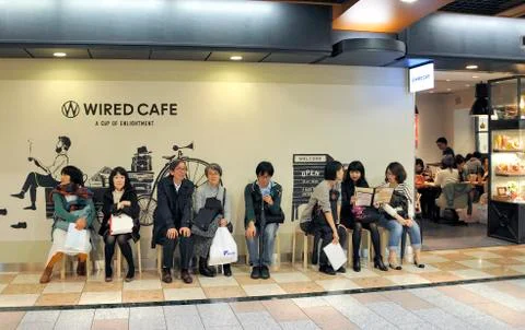 Waiting in line Stock Photos