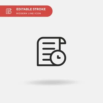 Waiting List Simple vector icon. Illustration symbol design template for web  イラスト素材