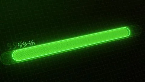 Waiting loading bar Green color 2 Stock Illustration