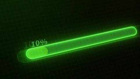 Waiting loading bar Green color 스톡 일러스트