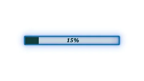 Waiting loading bar white background Stock Illustration