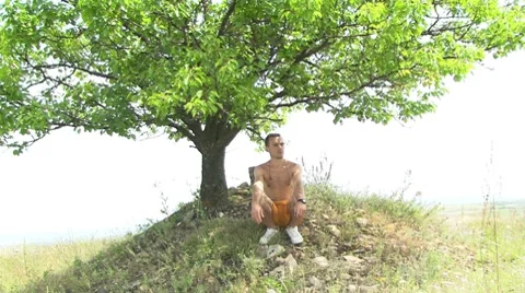 Waiting man Stockbeeldmateriaal 7737658