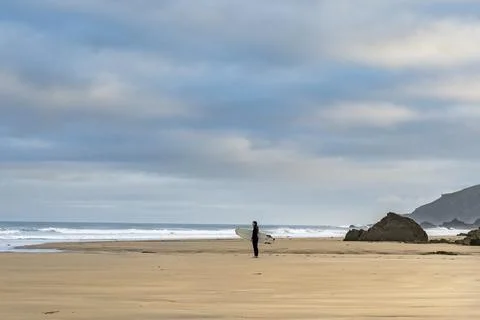 Waiting for the perfect wave Fotos Stock