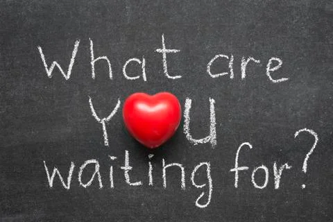 Waiting for Foto stock