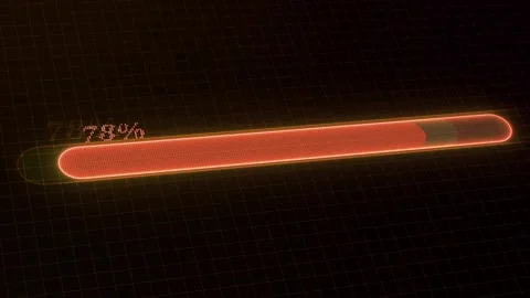 Waiting progress bar animation brown color Stock Footage 252253475