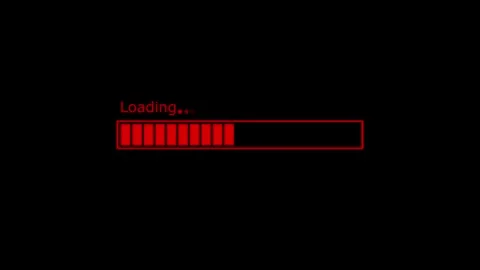 Waiting Progress Loading Bar Animation with Gradual Fill and Modern UI Style Vídeos de archivo 317647329