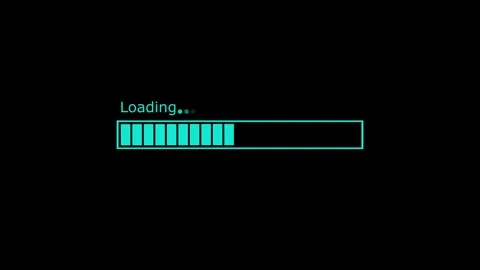 Waiting Progress Loading Bar Animation with Gradual Fill and Modern UI Style Видео 317647342