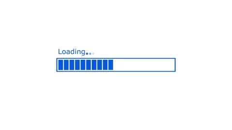 Waiting Progress Loading Bar Animation with Gradual Fill and Modern UI Style Stock Footage 317647378