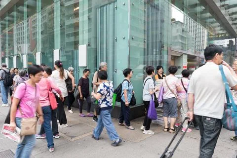 Waiting in Queue 스톡 사진