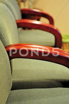 Waiting room chairs Stock Photos