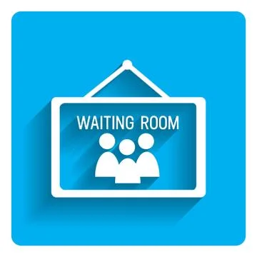 Waiting room icon 스톡 일러스트