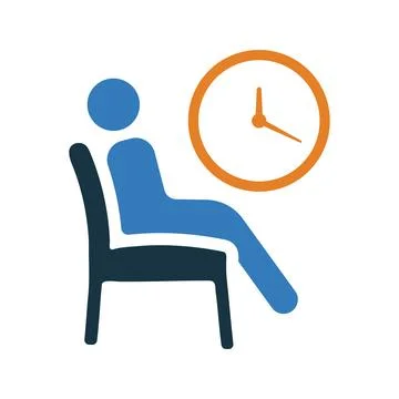 Waiting Room icon. Illustrazione stock