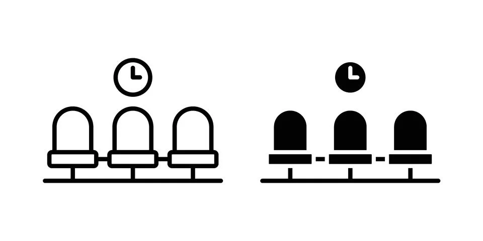 Waiting Room icon vector design. EPS10 스톡 일러스트