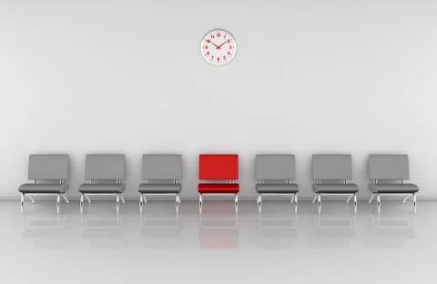 Waiting room Illustrazione stock
