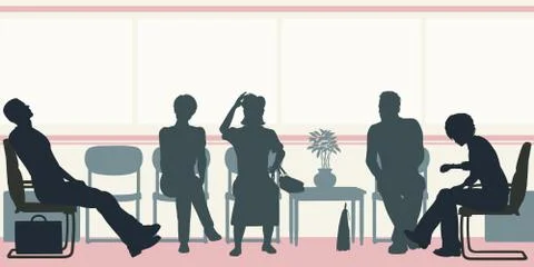 Waiting room Stock Illustration