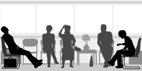 Waiting room Stock Illustration