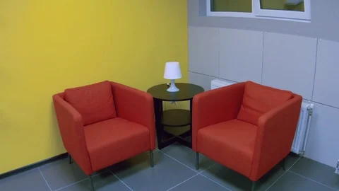 Waiting room in some office Stock Footage 84777618
