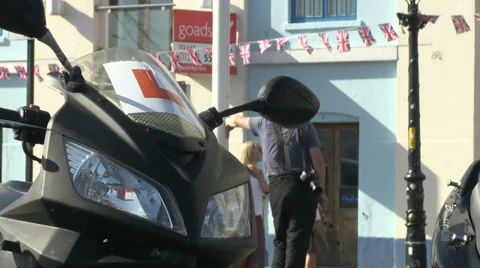 Waiting for the shot headless man with camera Stock Footage 36813785