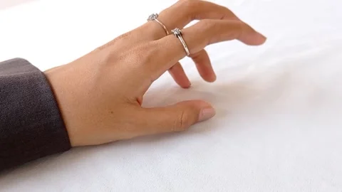 Waiting for someone with a white background Stock Footage 145562263