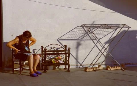 Waiting for sunset Stock Photos