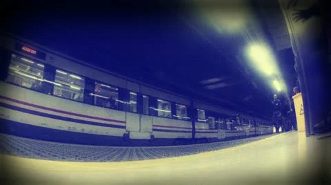 WAITING TRAIN Video stock 10878285
