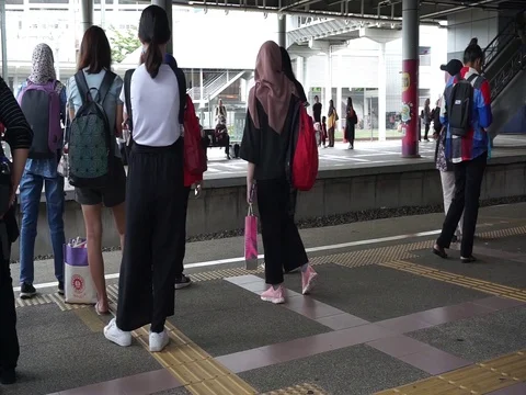 Waiting train Stock Footage 126475829