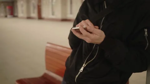 Waiting for the train Stock Footage 153848955