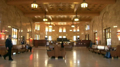 Waiting at the Train Station Stock Footage 626638