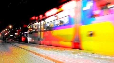 Waiting for a tram 動画素材 49029835