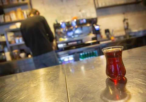 Waiting turkish tea Stock Photos