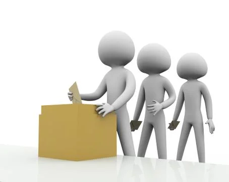 Waiting for voting Stock Illustration