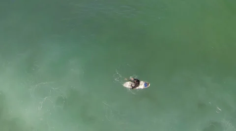 Waiting for Waves Stock Footage 38120029