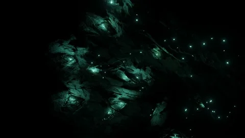 Waitomo Glowworm Caves, Waikato, in pristine secret cave in New Zealand. Stock Footage 136652012