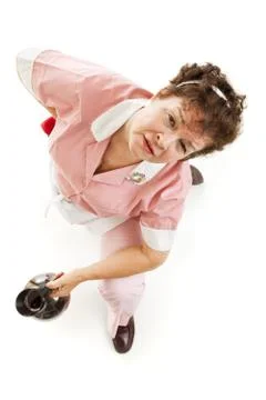 Waitress - Backache Stock Photos