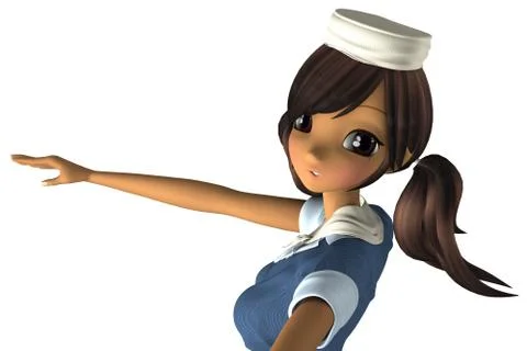 Waitress Stock Illustration