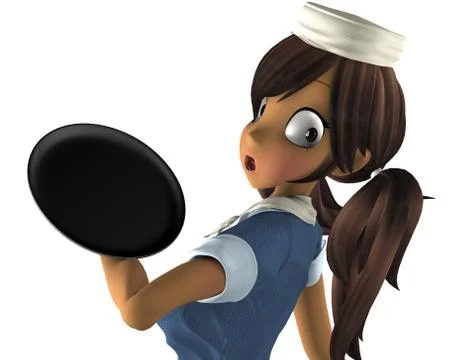 Waitress 스톡 일러스트