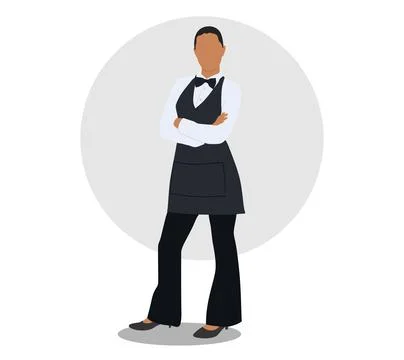 Waitress Ilustración de archivo