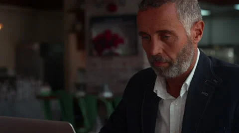 Waitress serving coffee to customer at cafe. Stock Footage 64093760
