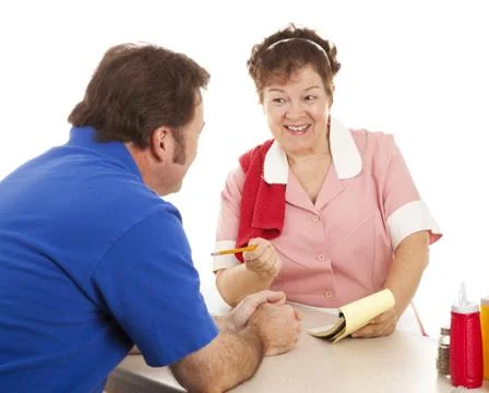 Waitress Takes Order Stock Photos