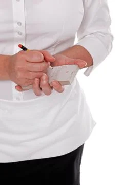 Waitress taking an order Stock Photos