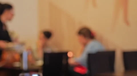 Waitress taking orders in a Middle Eastern restaurant 스톡 동영상 40975063