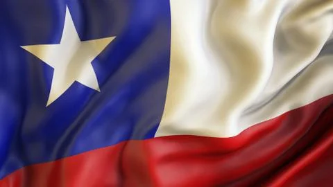 Waiving flag of Chile Stock Illustration
